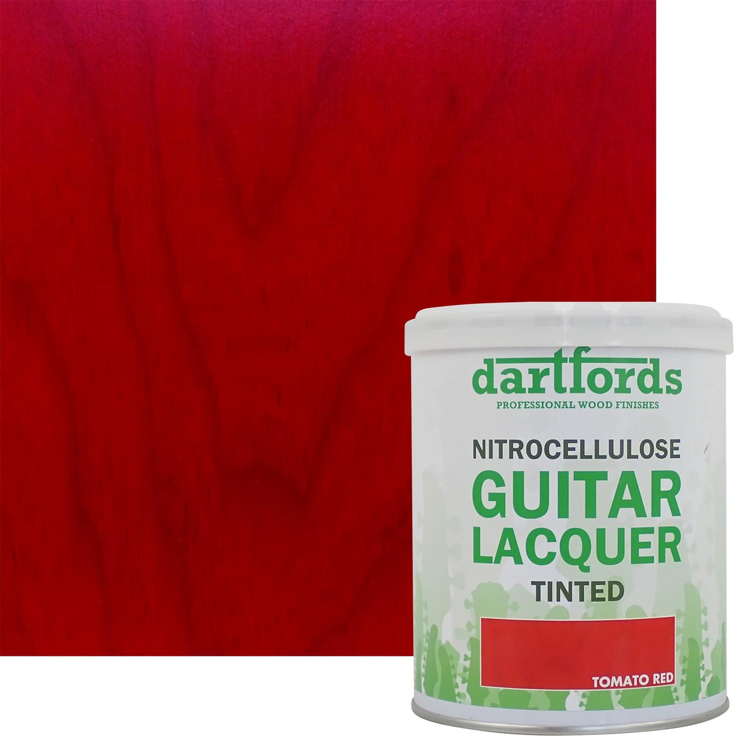 dartfords Tomato Red Nitrocellulose Guitar Lacquer - 1 litre Tin