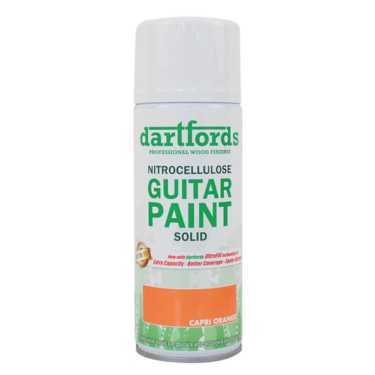 dartfords Capri Orange Nitrocellulose Guitar Paint - 400ml Aerosol