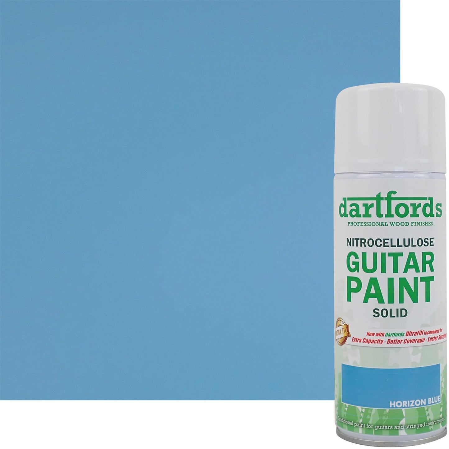 dartfords Horizon Blue Nitrocellulose Guitar Paint - 400ml Aerosol