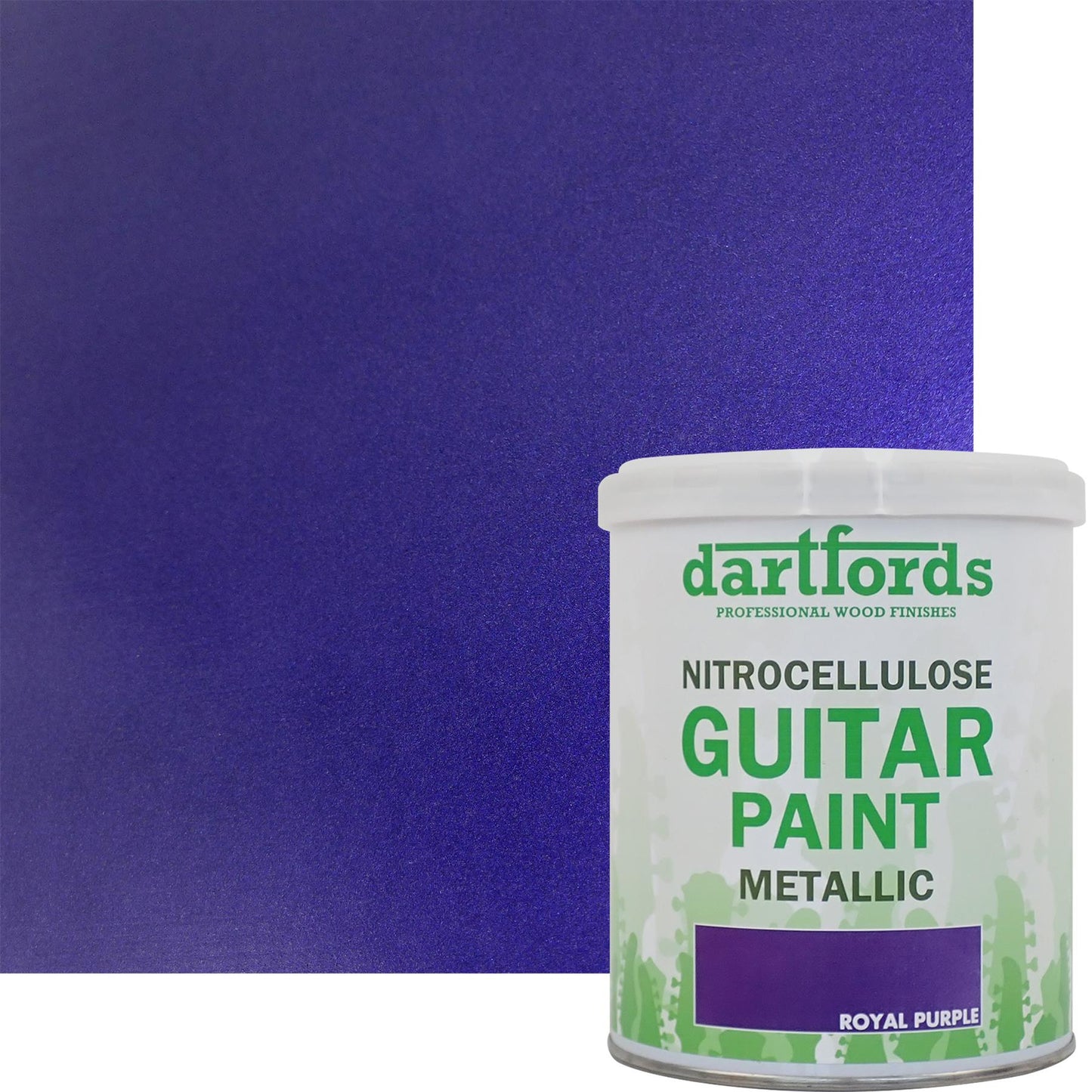 dartfords Royal Purple Metallic Nitrocellulose Guitar Paint - 1 litre Tin