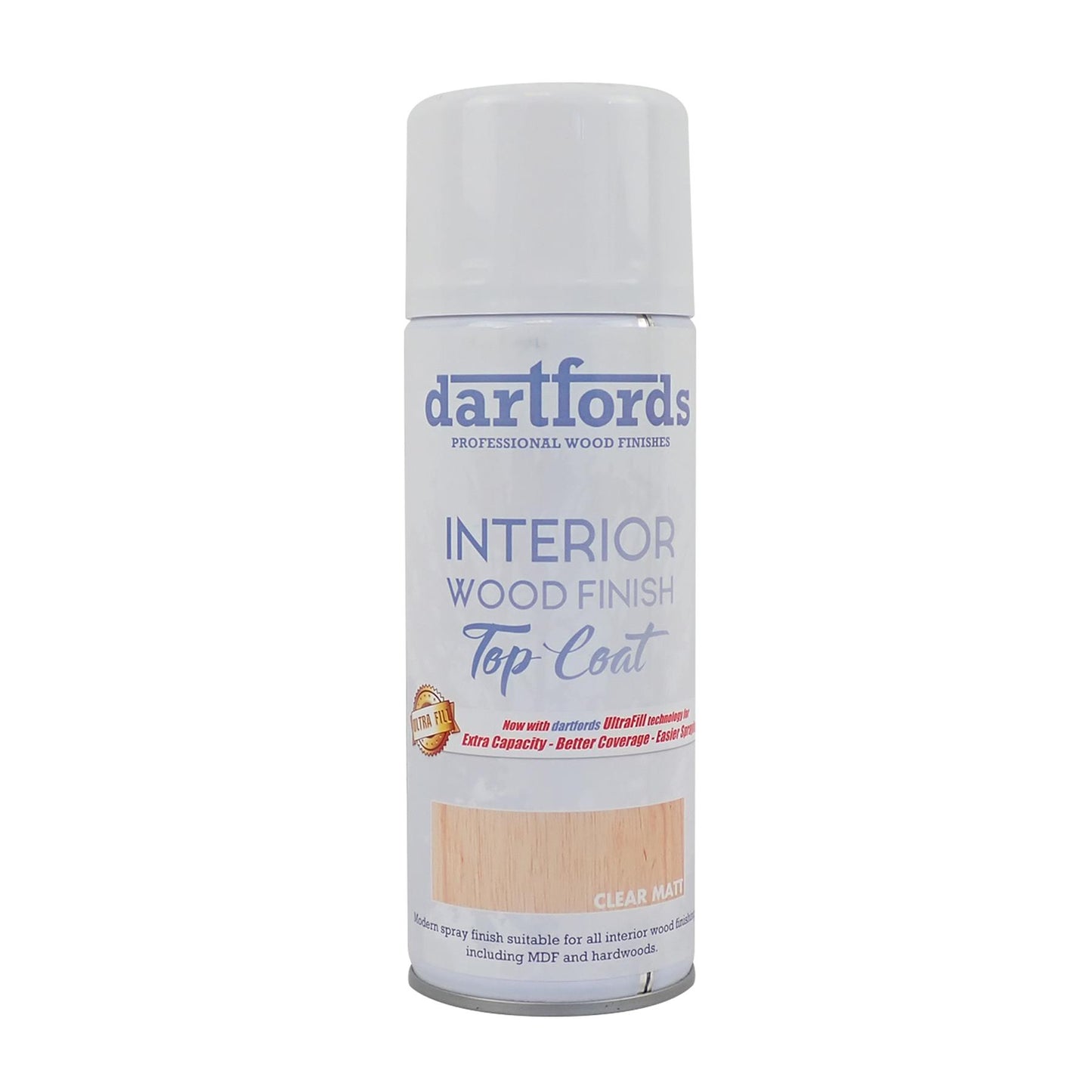 dartfords Matt Clear Interior Wood Finish - 400ml Aerosol