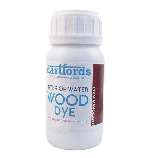 dartfords Plum Mahogany Interior Water Based Wood Dye - 230ml Tin