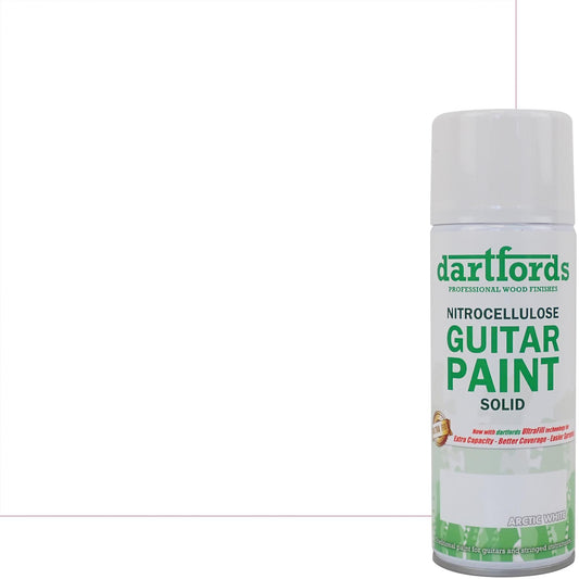 dartfords Arctic White Nitrocellulose Guitar Paint - 400ml Aerosol