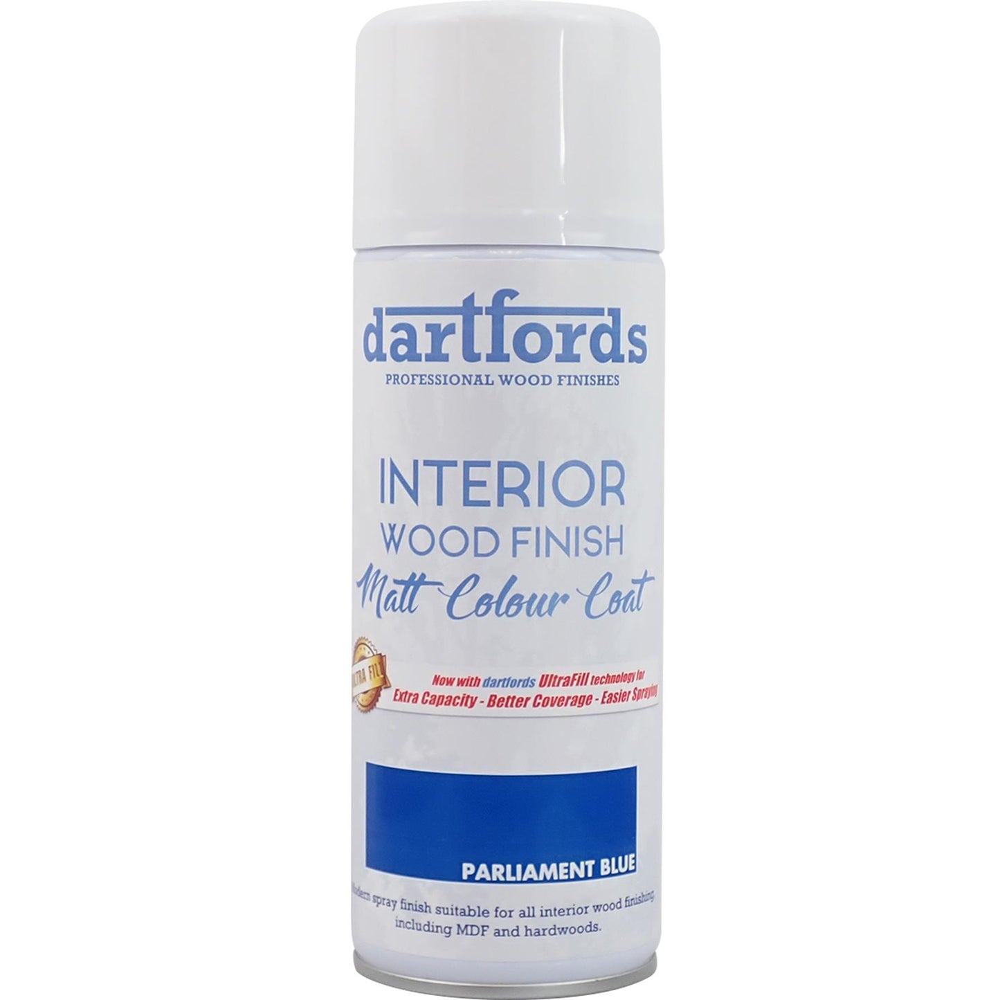 dartfords Parliament Blue Matt Interior Wood Finish 400ml Aerosol