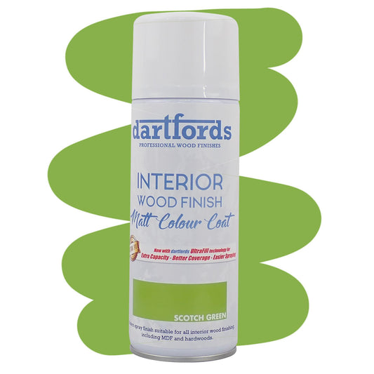 dartfords Scotch Green Matt Interior Wood Finish 400ml Aerosol