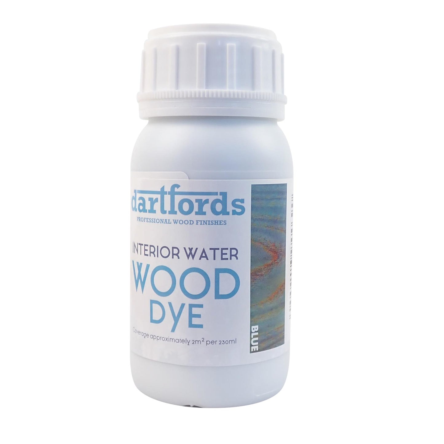 dartfords Blue Interior Water Based Wood Dye - 230ml Tin