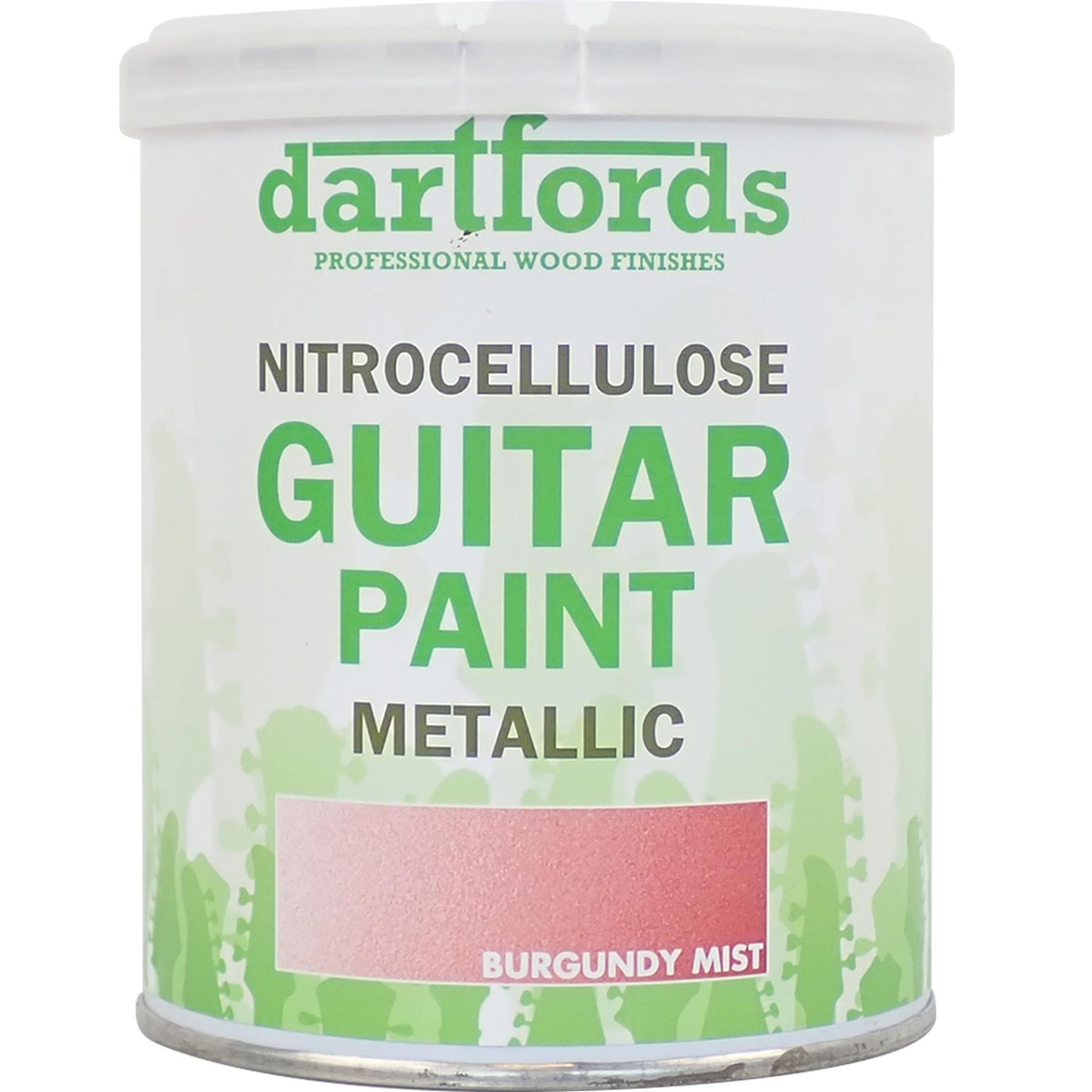 dartfords Burgundy Mist Metallic Nitrocellulose Guitar Paint - 1 litre Tin