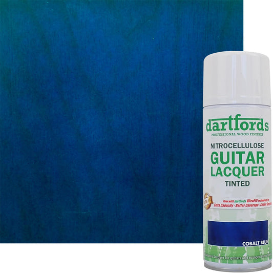 dartfords Dark Cobalt Blue Nitrocellulose Guitar Lacquer - 400ml Aerosol