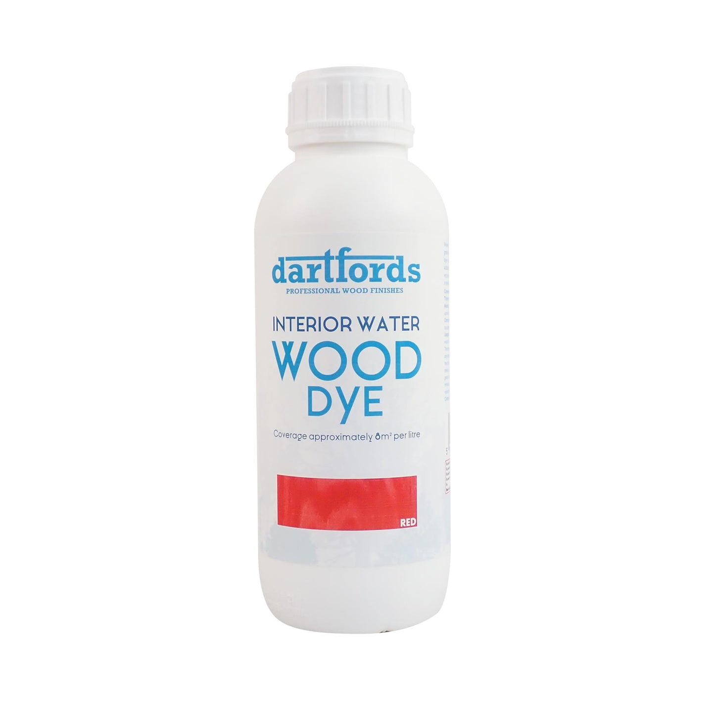 dartfords Red Interior Water Based Wood Dye - 1 litre Tin