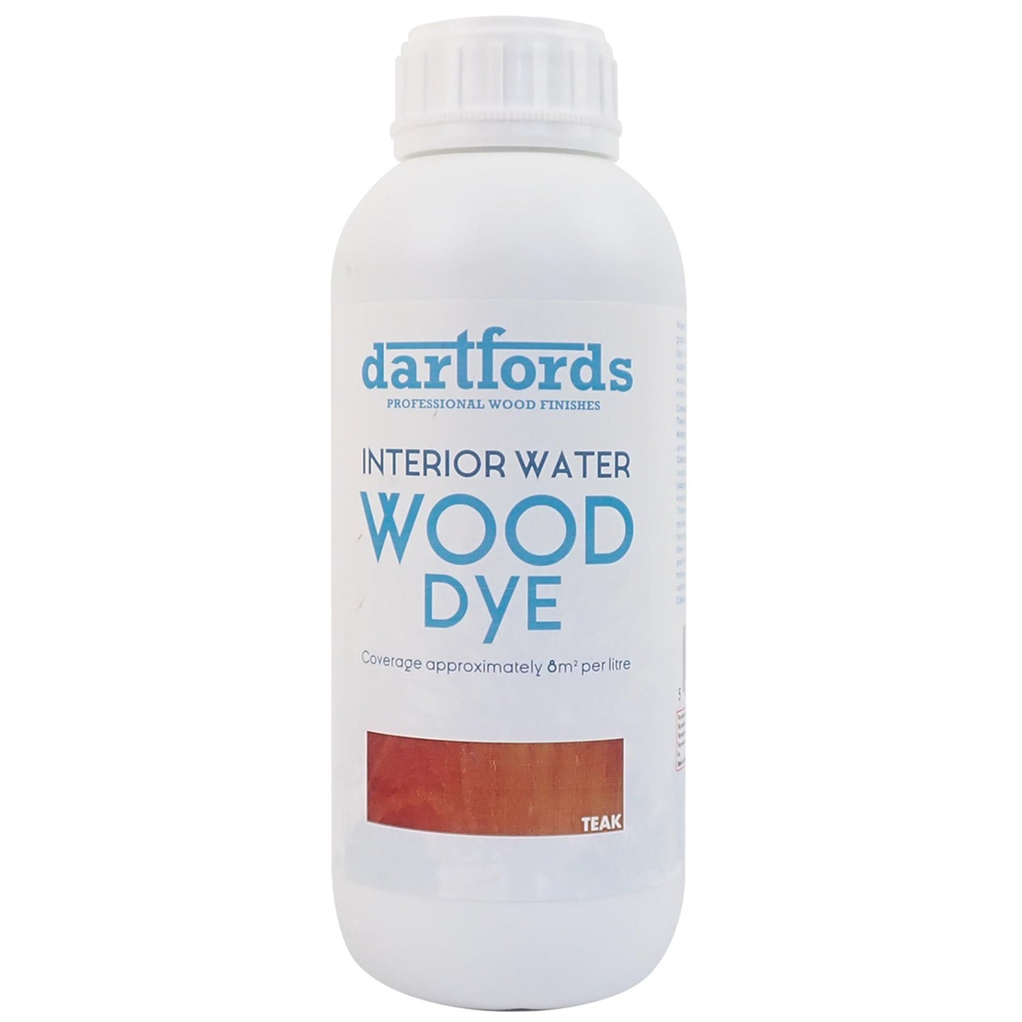 dartfords Teak Interior Water Based Wood Dye - 1 litre Tin