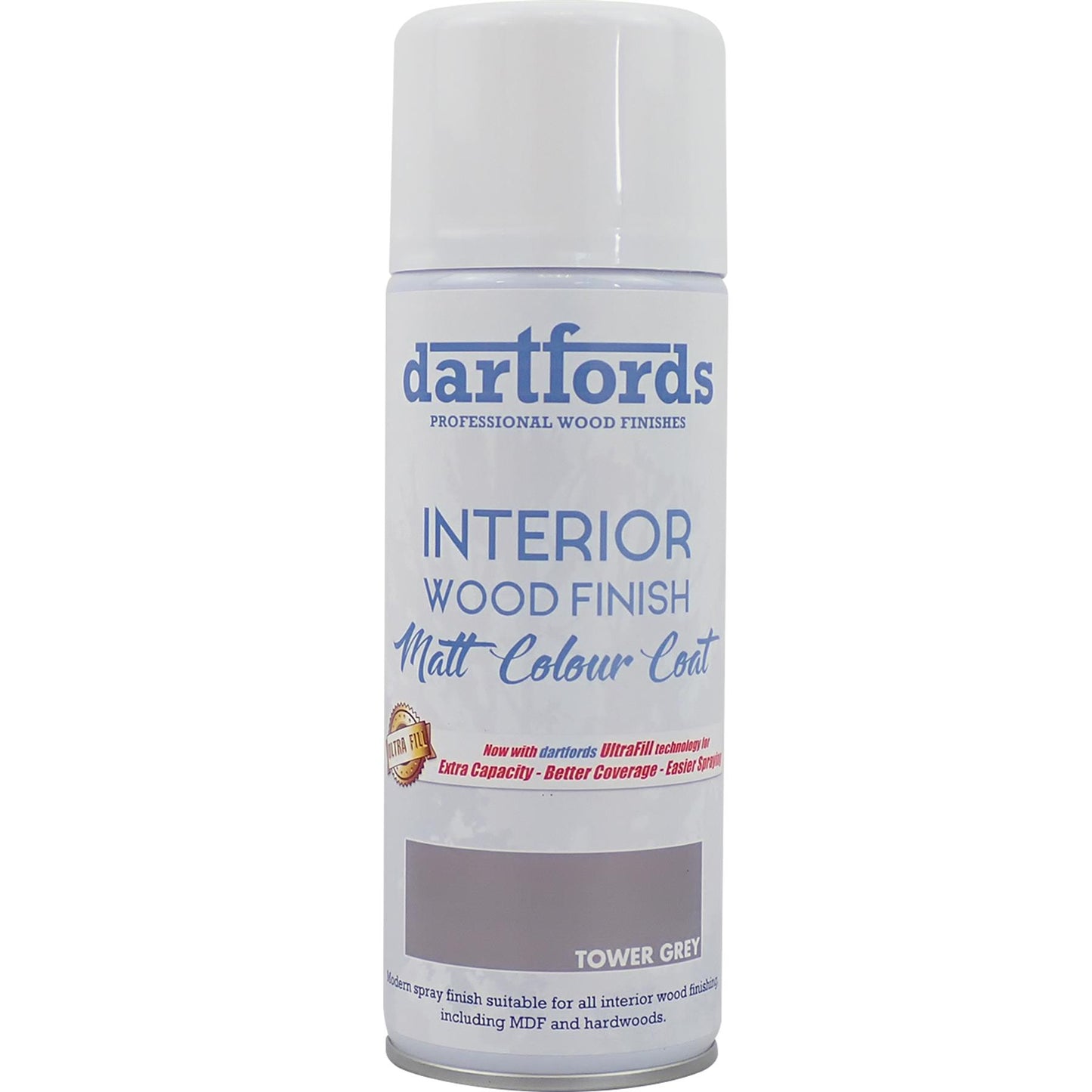 dartfords Country Tower Grey Matt Interior Wood Finish 400ml Aerosol