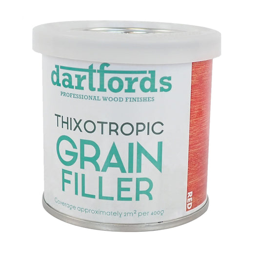 dartfords Cherry Red Thixotropic Grain Filler - 400g Tin