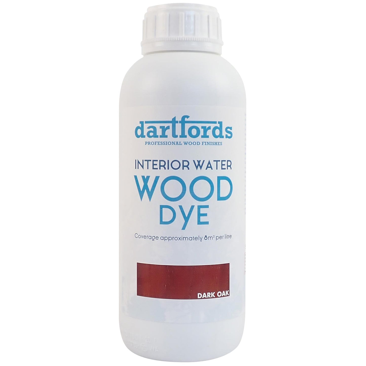 dartfords Dark Oak Interior Water Based Wood Dye - 1 litre Tin