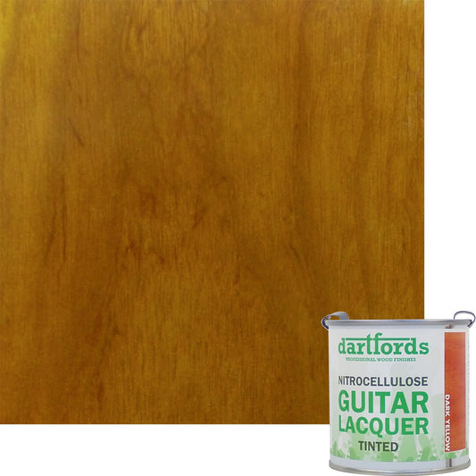 dartfords Dark Yellow Nitrocellulose Guitar Lacquer - 230ml Tin