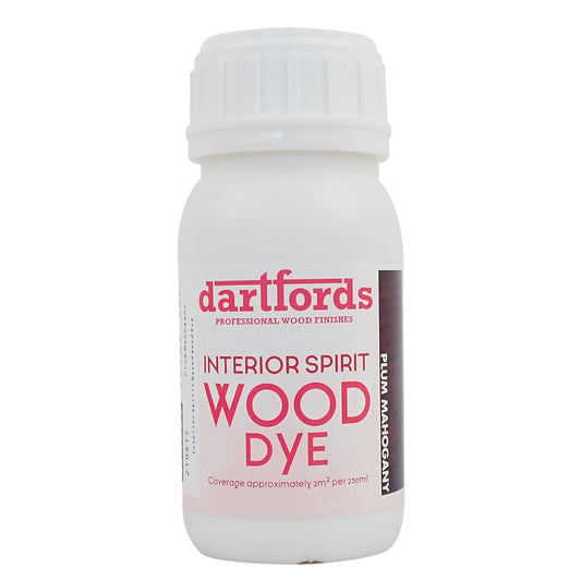 dartfords Plum Mahogany Interior Spirit Based Wood Dye - 230ml Tin