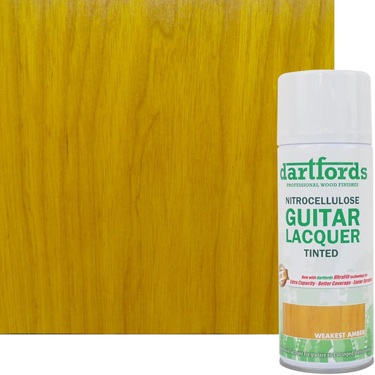 dartfords Weakest Amber Nitrocellulose Guitar Lacquer - 400ml Aerosol