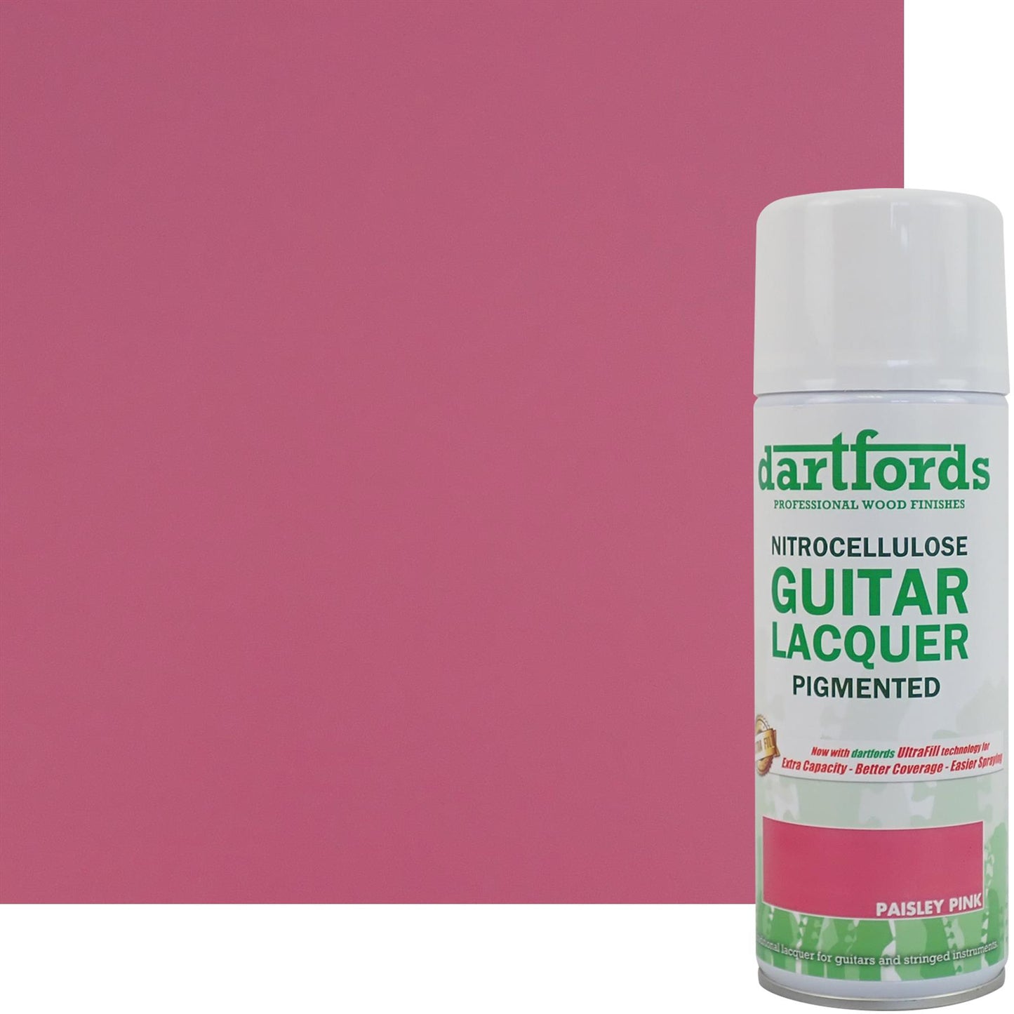 dartfords Paisley Pink Pigmented Nitrocellulose Guitar Lacquer - 400ml Aerosol