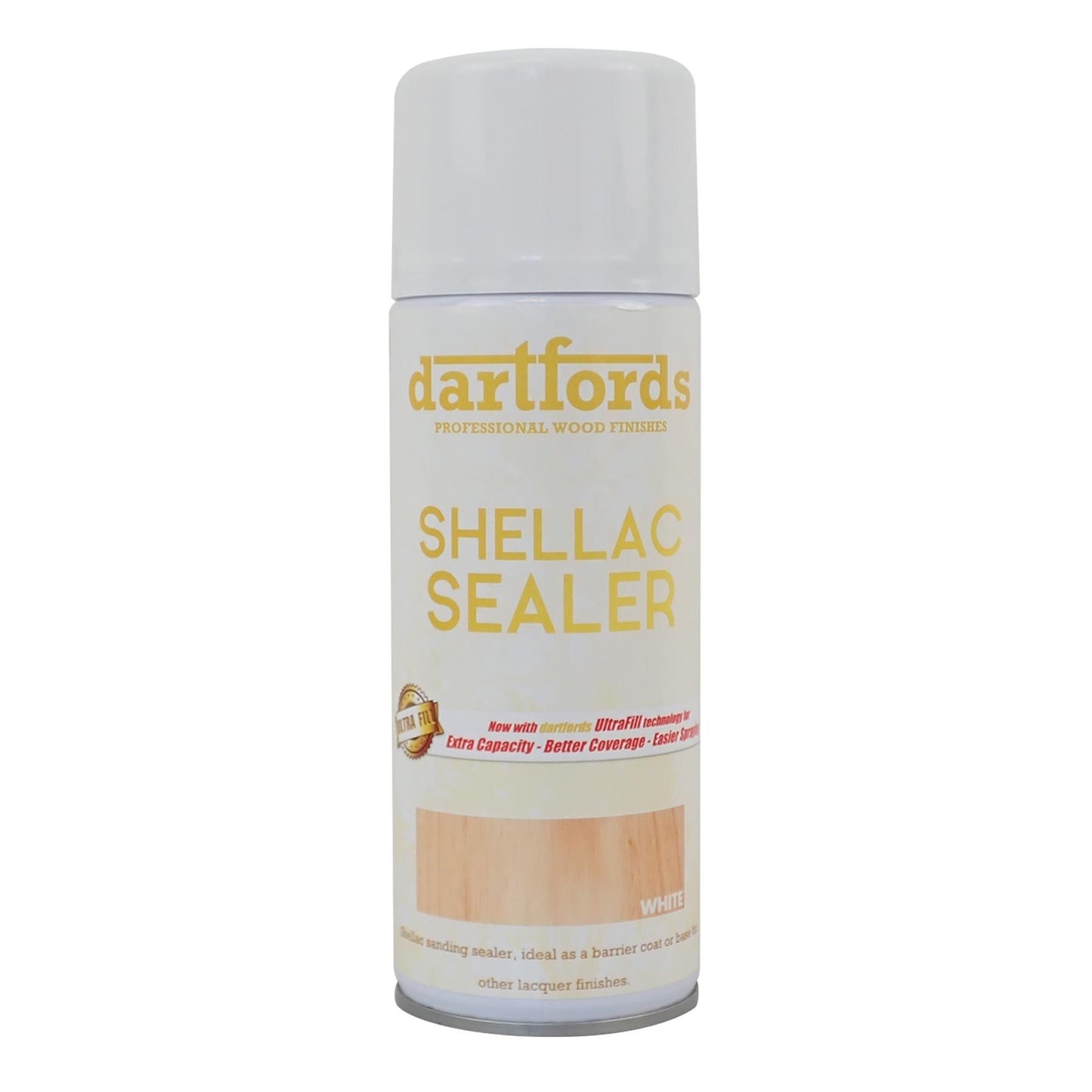 dartfords White Clear Shellac Sealer - 400ml Aerosol