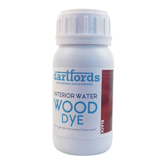 dartfords Black Interior Water Based Wood Dye - 230ml Tin