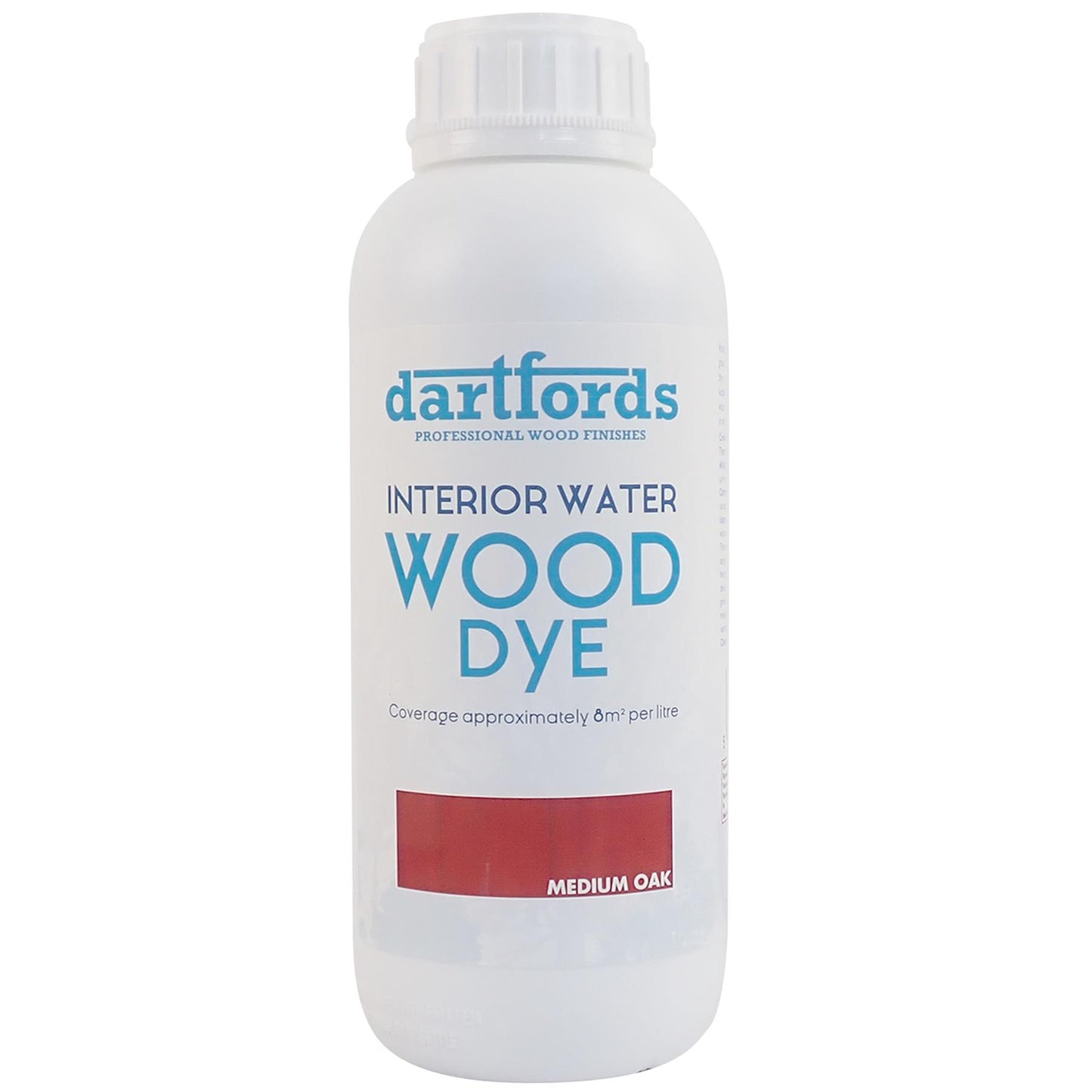 dartfords Medium Oak Interior Water Based Wood Dye - 1 litre Tin