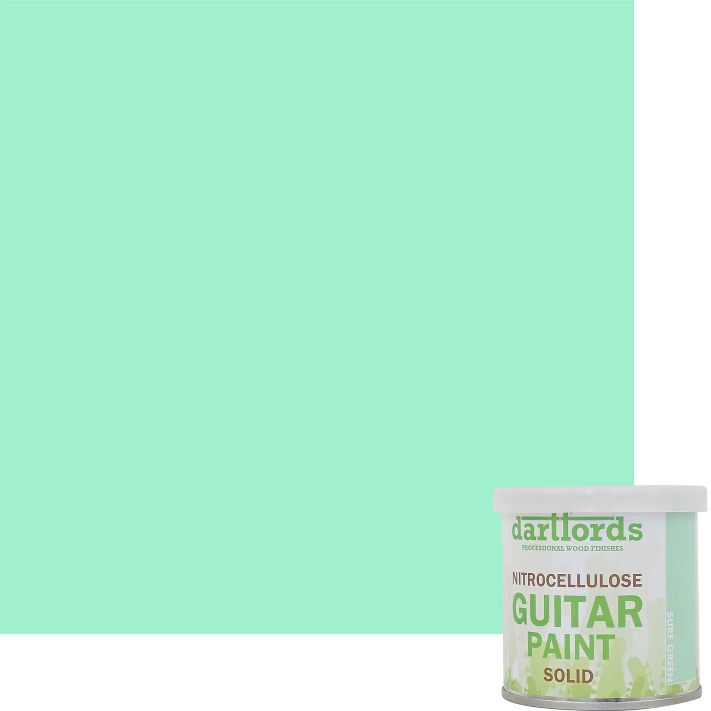 dartfords Surf Green Nitrocellulose Guitar Paint - 230ml Tin