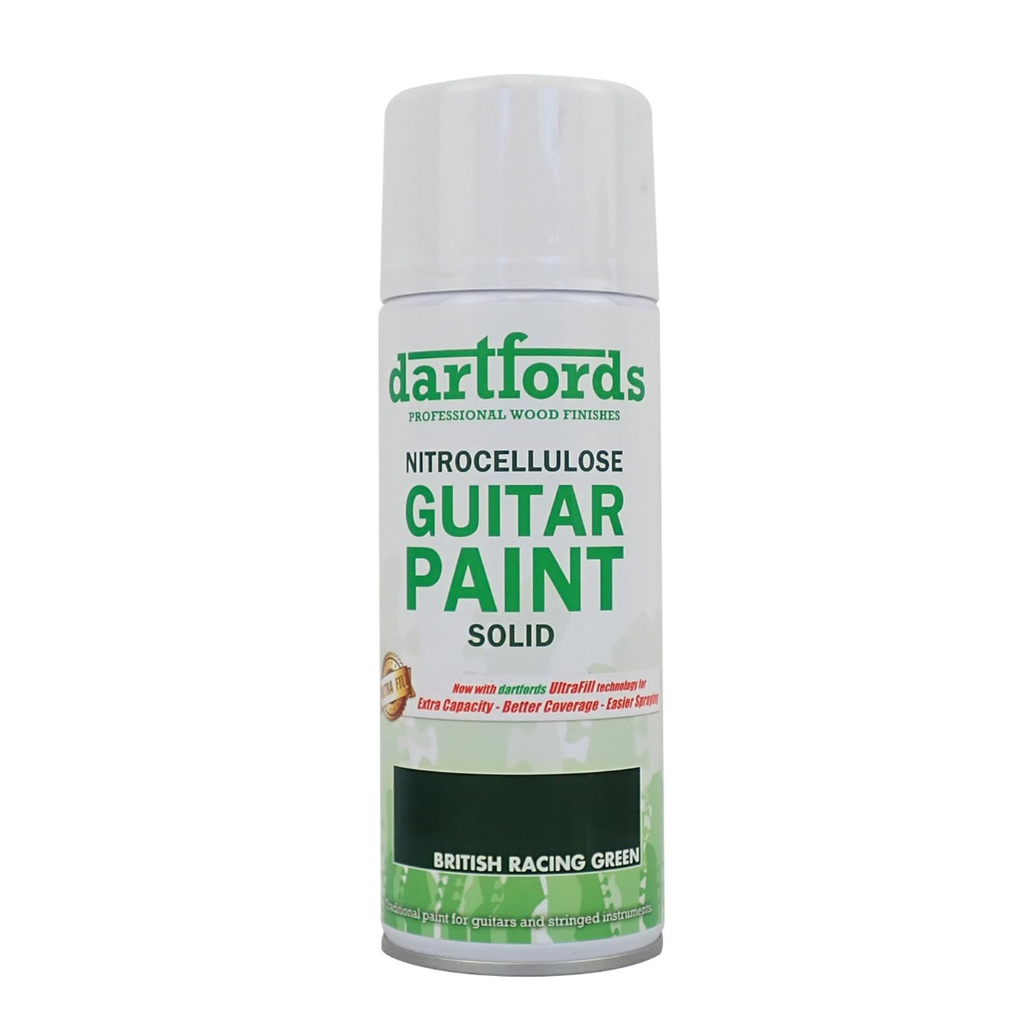 dartfords British Racing Green Nitrocellulose Guitar Paint - 400ml Aerosol