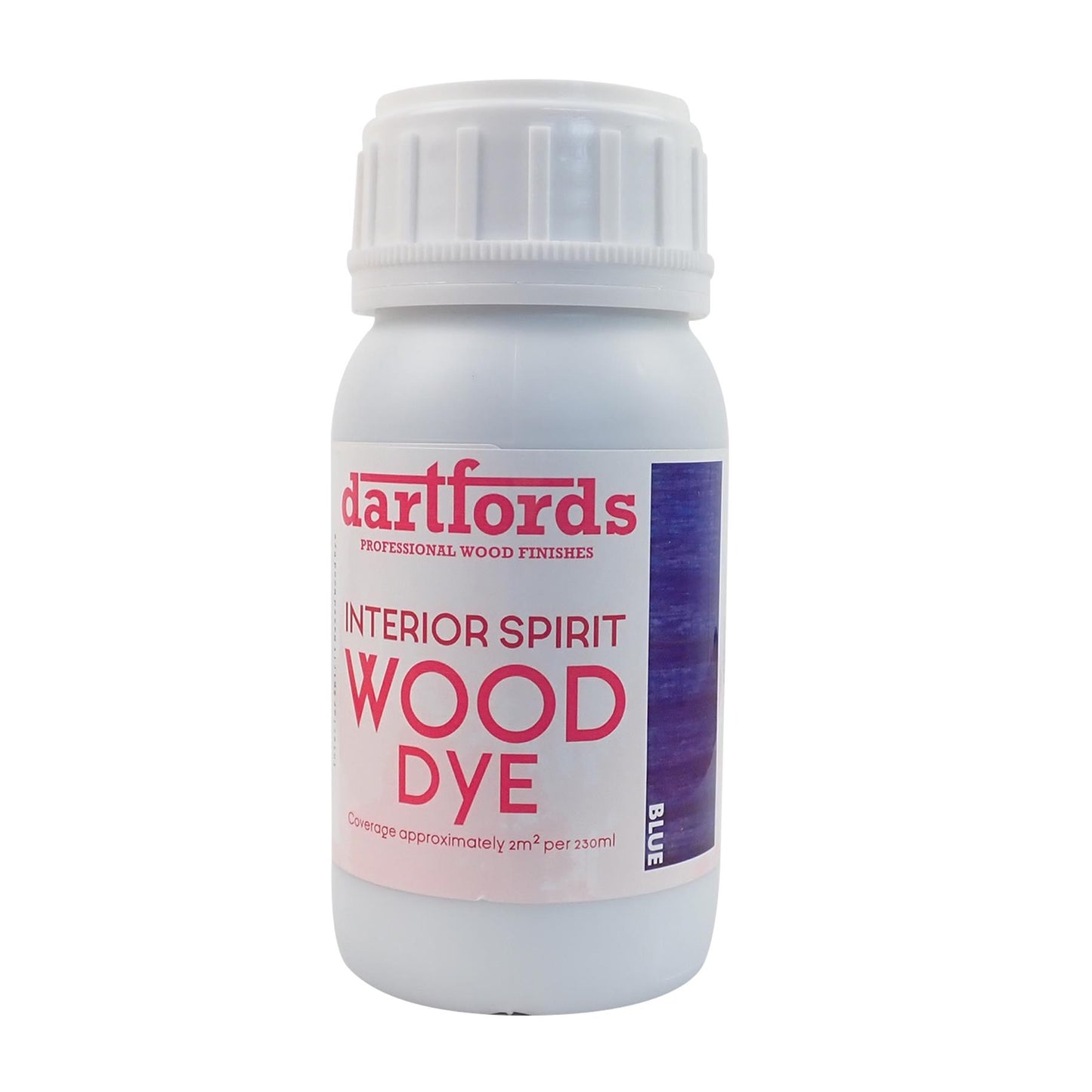 dartfords Standard Blue Interior Spirit Based Wood Dye - 230ml Tin