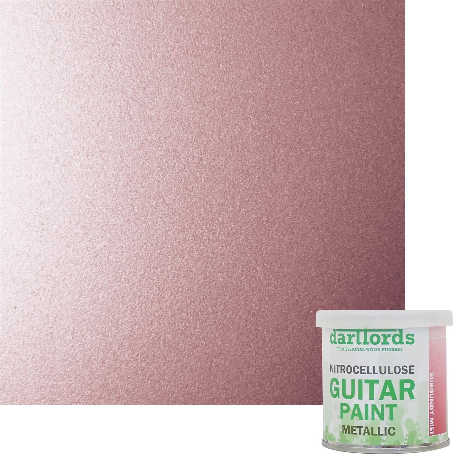 dartfords Burgundy Mist Metallic Nitrocellulose Guitar Paint - 230ml Tin