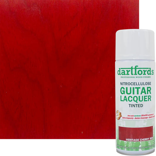 dartfords Heritage Cherry Red Nitrocellulose Guitar Lacquer - 400ml Aerosol