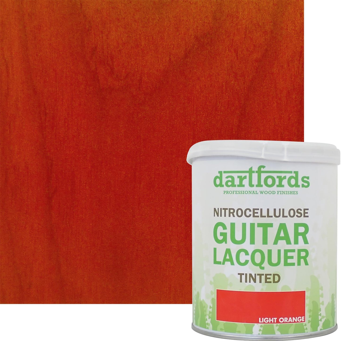 dartfords Light Orange Nitrocellulose Guitar Lacquer - 1 litre Tin