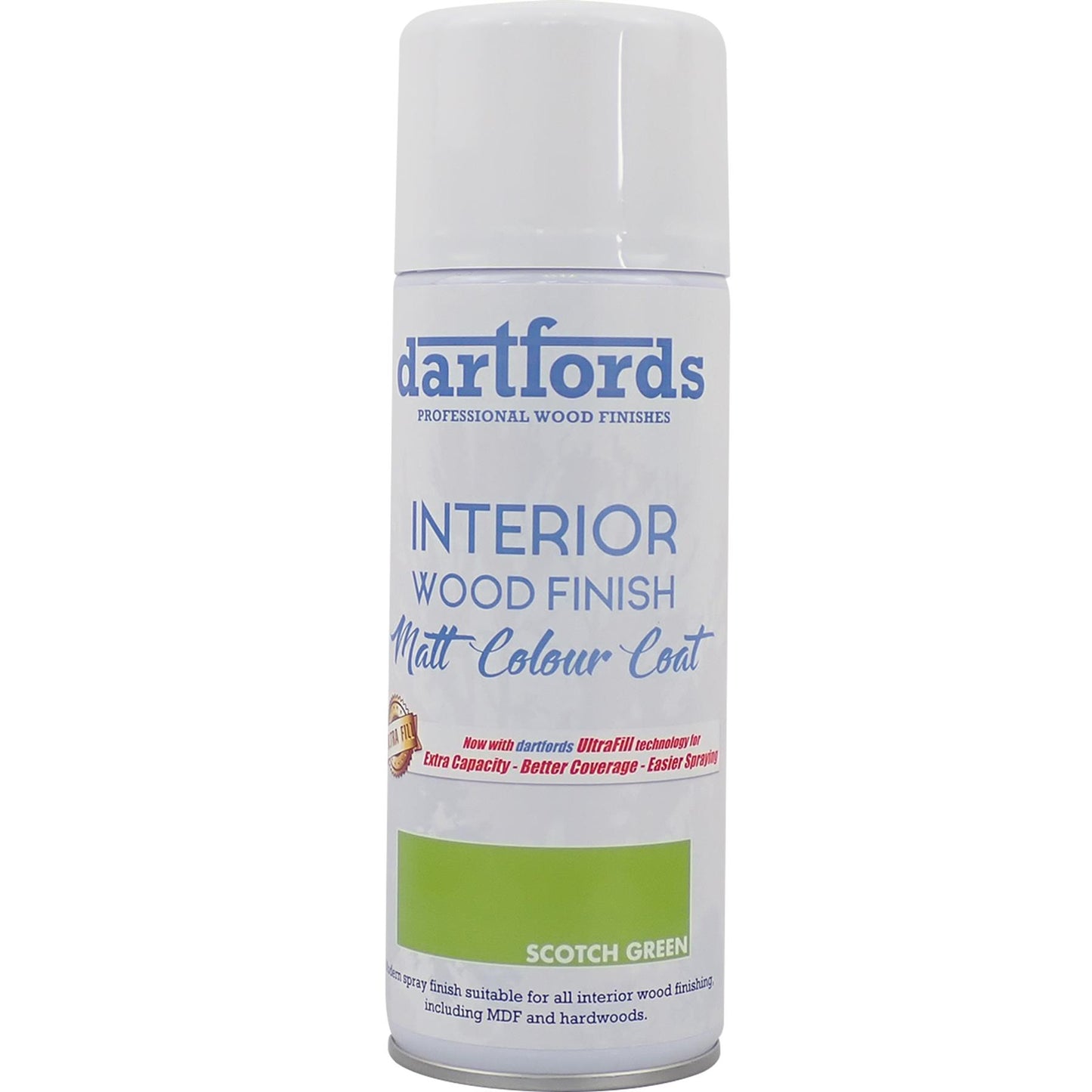 dartfords Scotch Green Matt Interior Wood Finish 400ml Aerosol