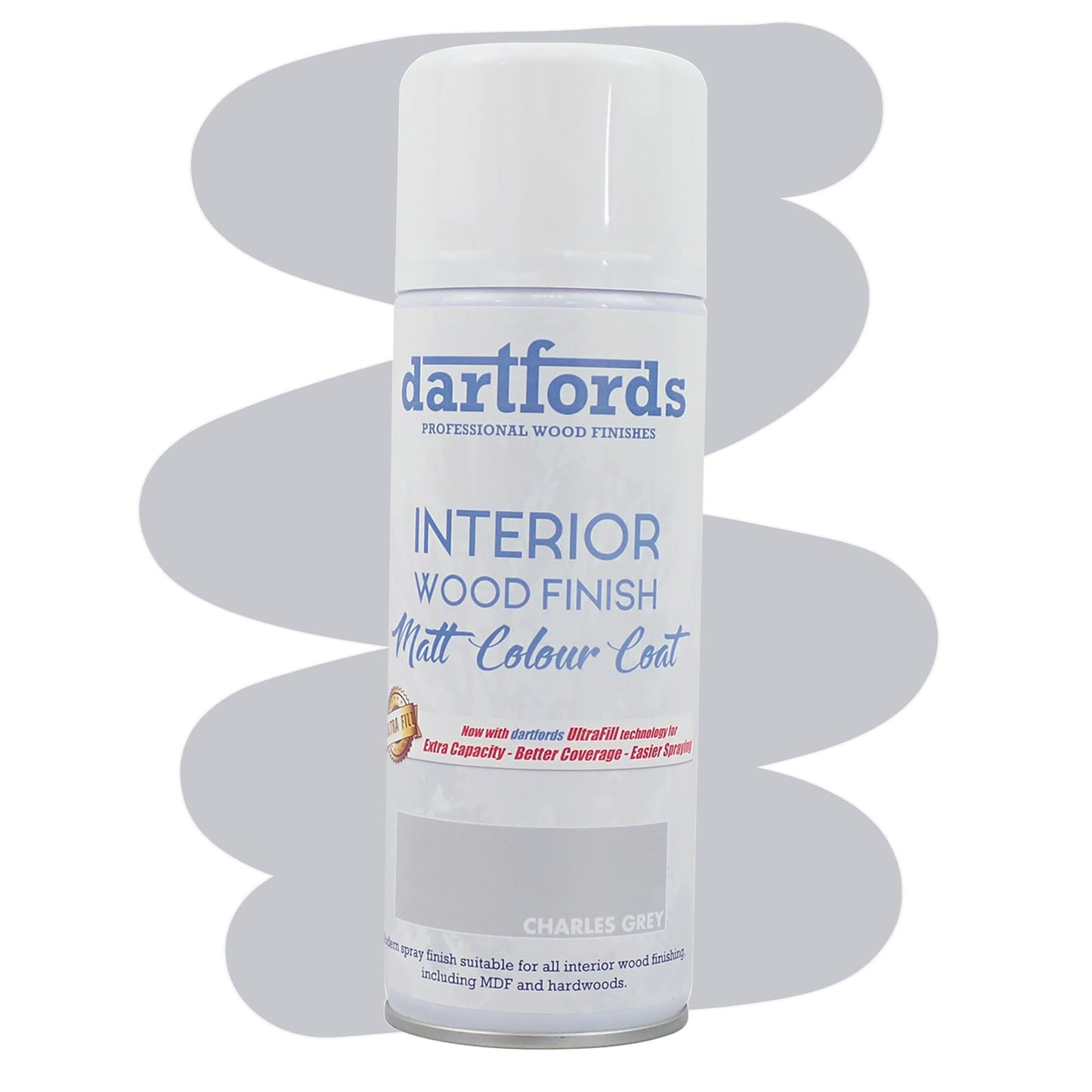 dartfords Country Charles Grey Matt Interior Wood Finish 400ml Aerosol