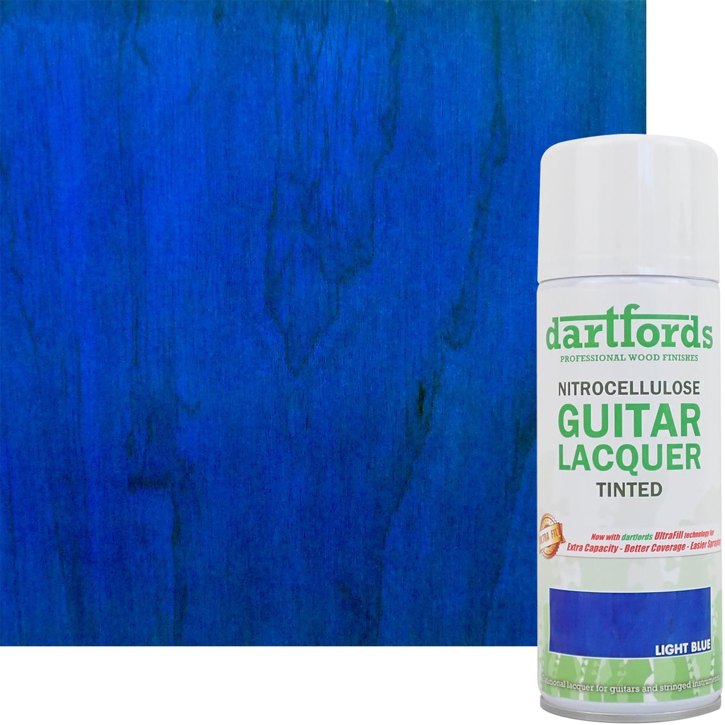 dartfords Light Blue Nitrocellulose Guitar Lacquer - 400ml Aerosol