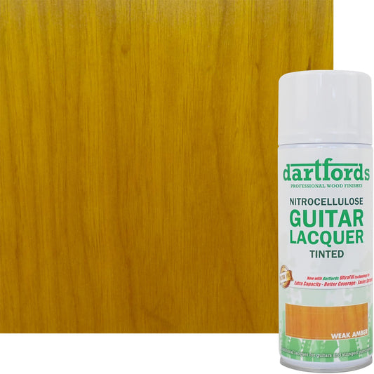 dartfords Weak Amber Nitrocellulose Guitar Lacquer - 400ml Aerosol