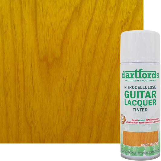 dartfords Light Yellow Nitrocellulose Guitar Lacquer - 400ml Aerosol