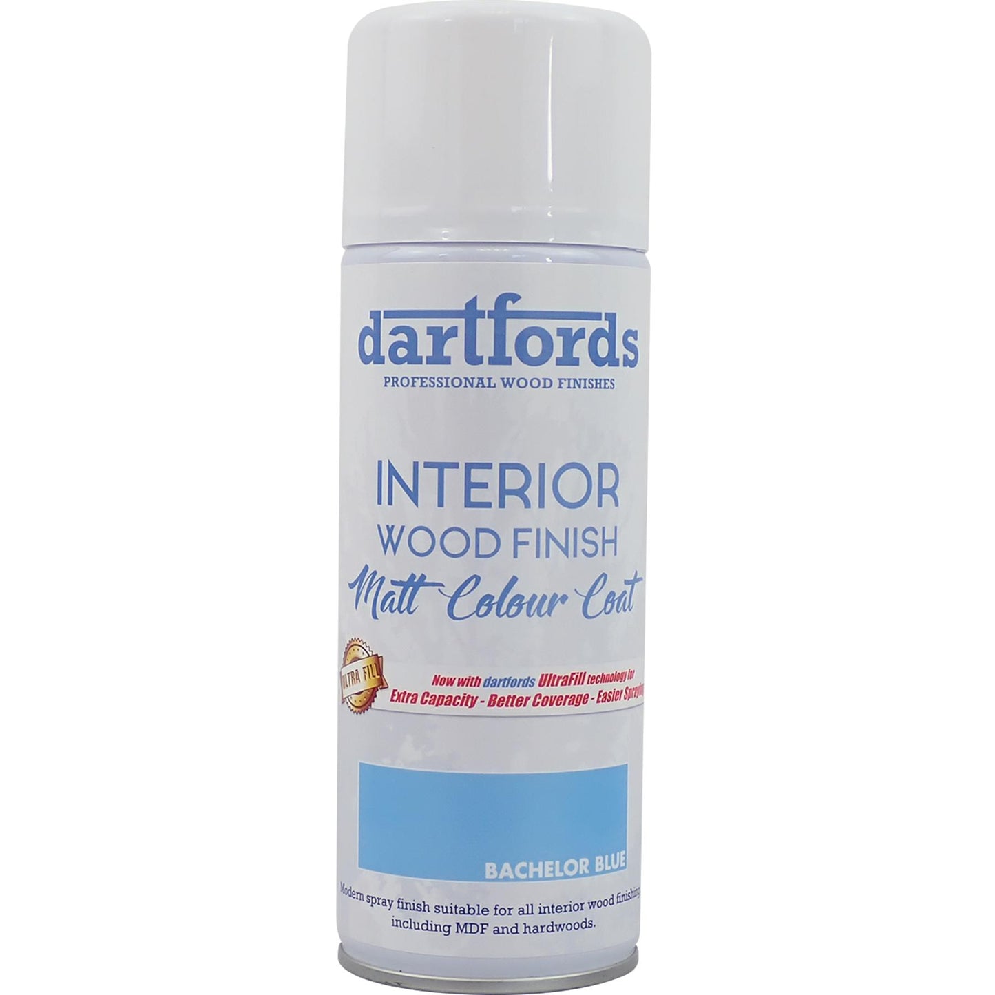 dartfords Country Bachelor Blue Matt Interior Wood Finish 400ml Aerosol