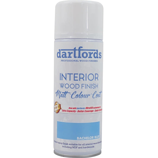 dartfords Country Bachelor Blue Matt Interior Wood Finish 400ml Aerosol