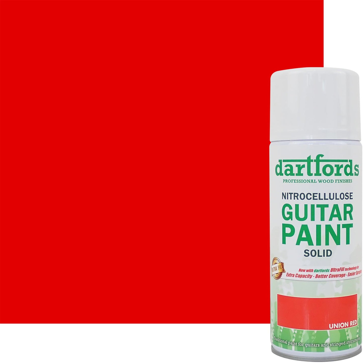 dartfords Union Red Nitrocellulose Guitar Paint - 400ml Aerosol