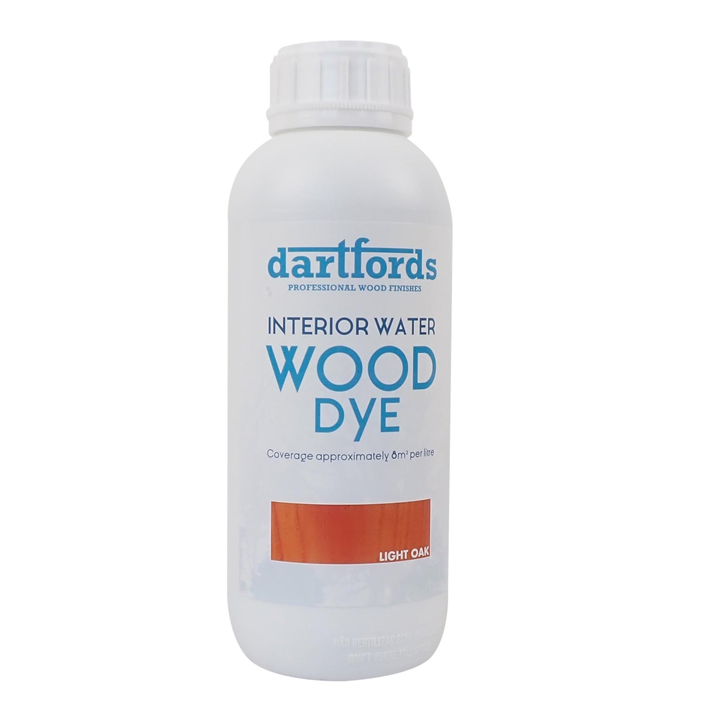 dartfords Light Oak Interior Water Based Wood Dye - 1 litre Tin