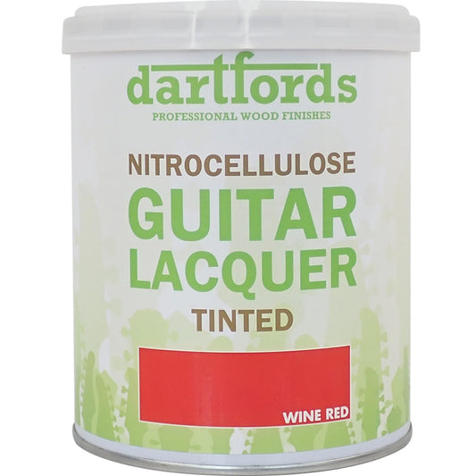 dartfords Wine Red Nitrocellulose Guitar Lacquer - 1 litre Tin