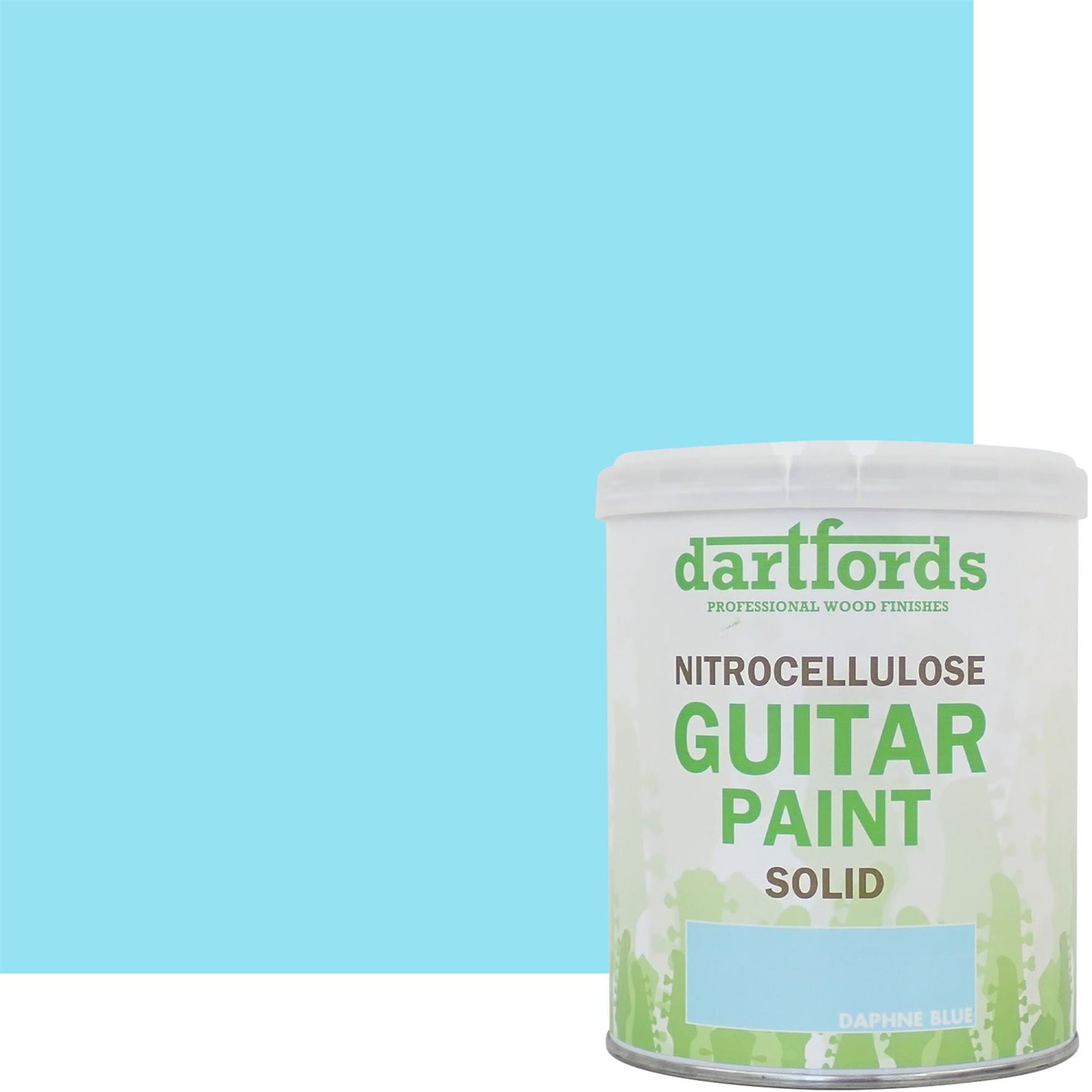 dartfords Daphne Blue Nitrocellulose Guitar Paint - 1 litre Tin