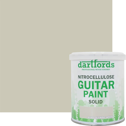 dartfords Aged Olympic White Nitrocellulose Guitar Paint - 1 litre Tin