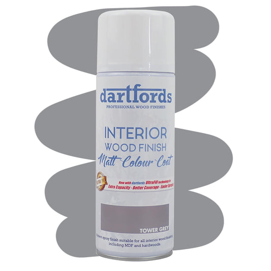 dartfords Country Tower Grey Matt Interior Wood Finish 400ml Aerosol