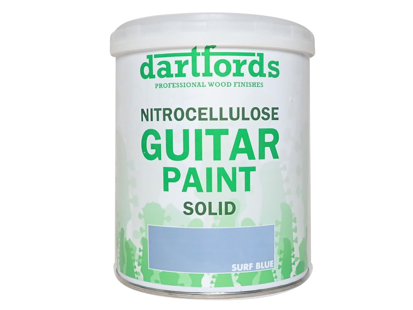 dartfords Surf Blue Nitrocellulose Guitar Paint - 1 litre Tin