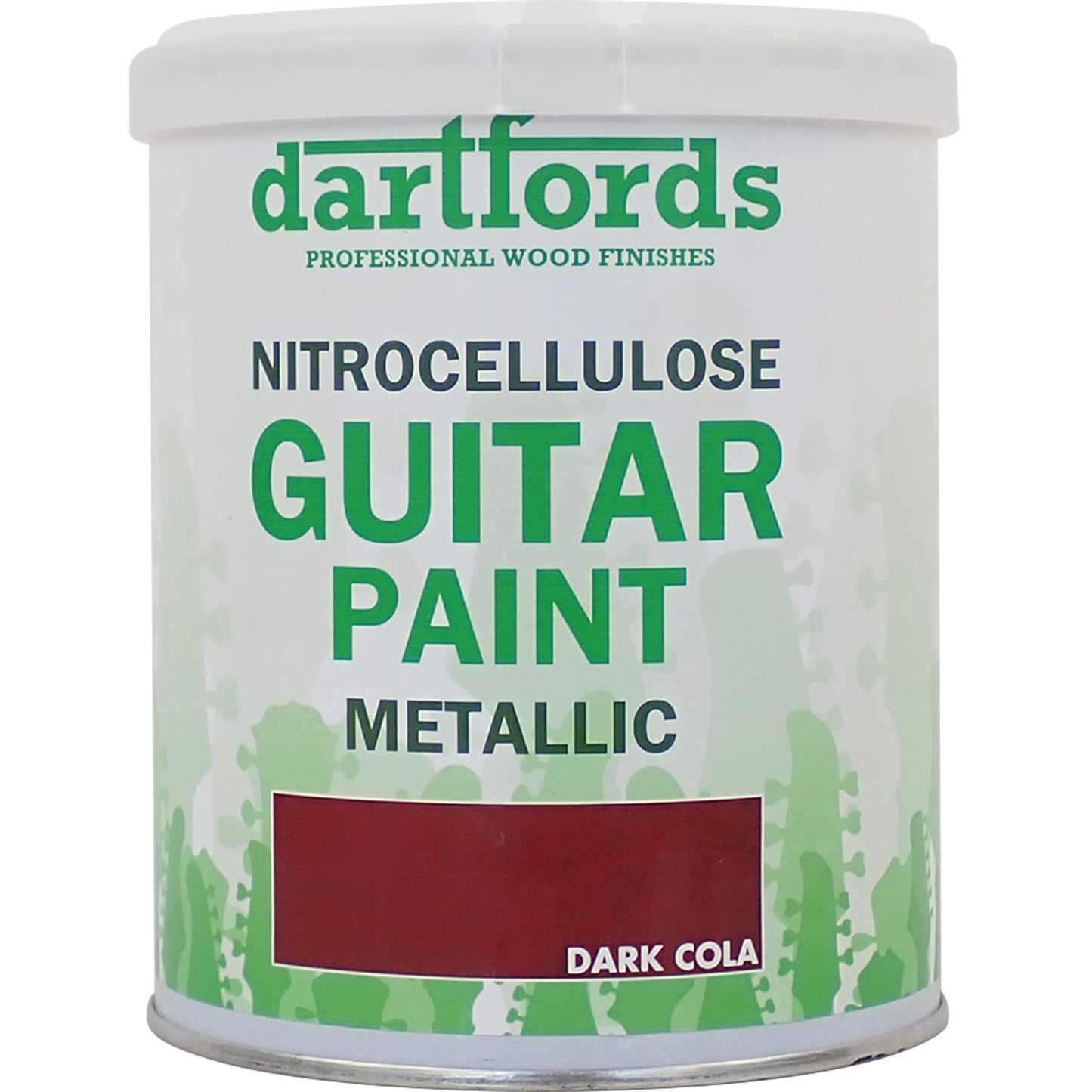 dartfords Dark Cola Metallic Nitrocellulose Guitar Paint - 1 litre Tin