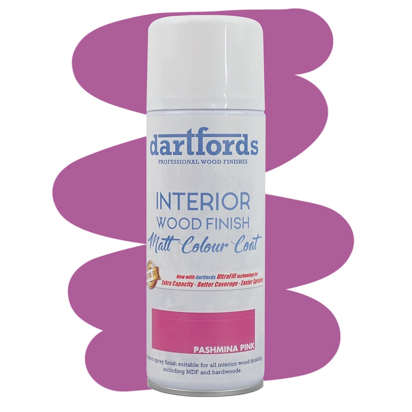 dartfords Pashmina Pink Matt Interior Wood Finish 400ml Aerosol