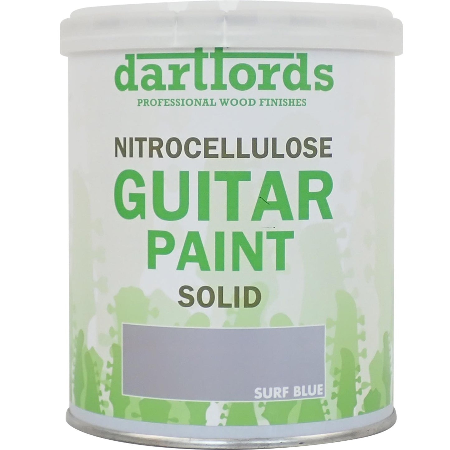 dartfords Surf Blue Nitrocellulose Guitar Paint - 1 litre Tin