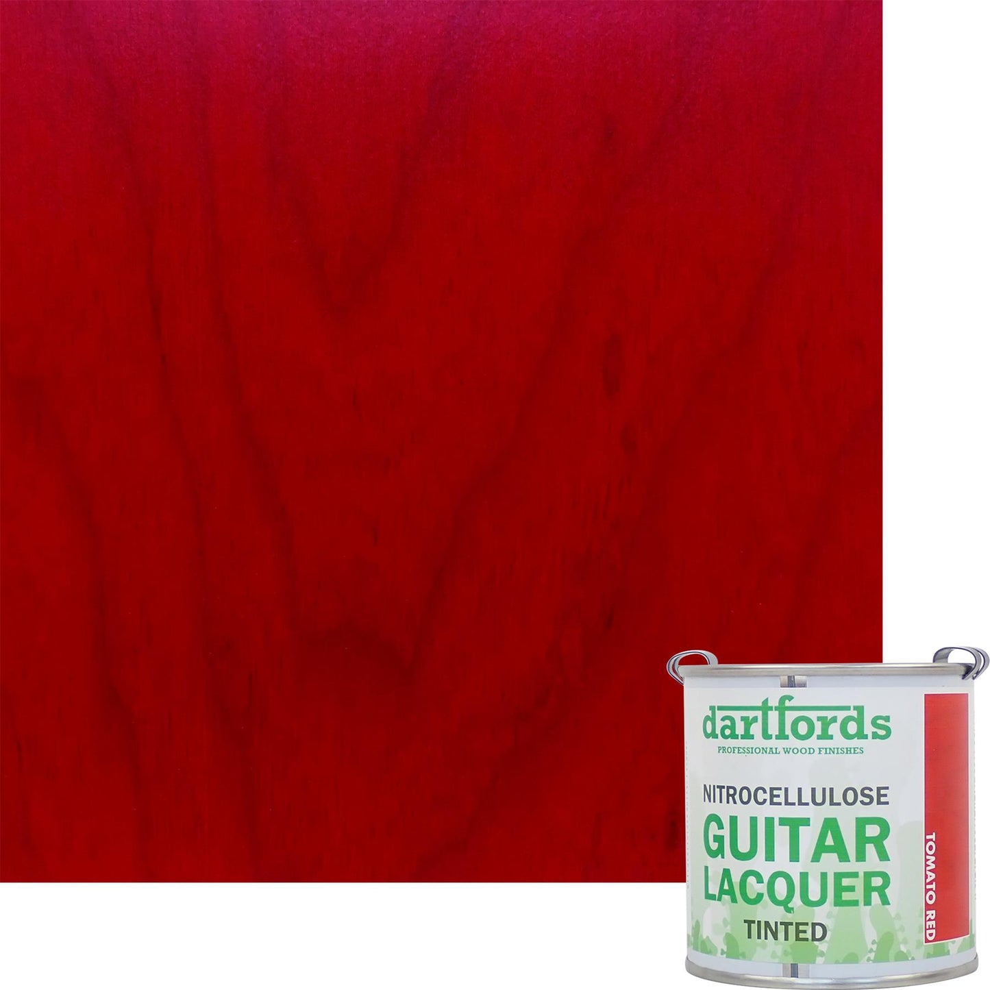 dartfords Tomato Red Nitrocellulose Guitar Lacquer - 230ml Tin