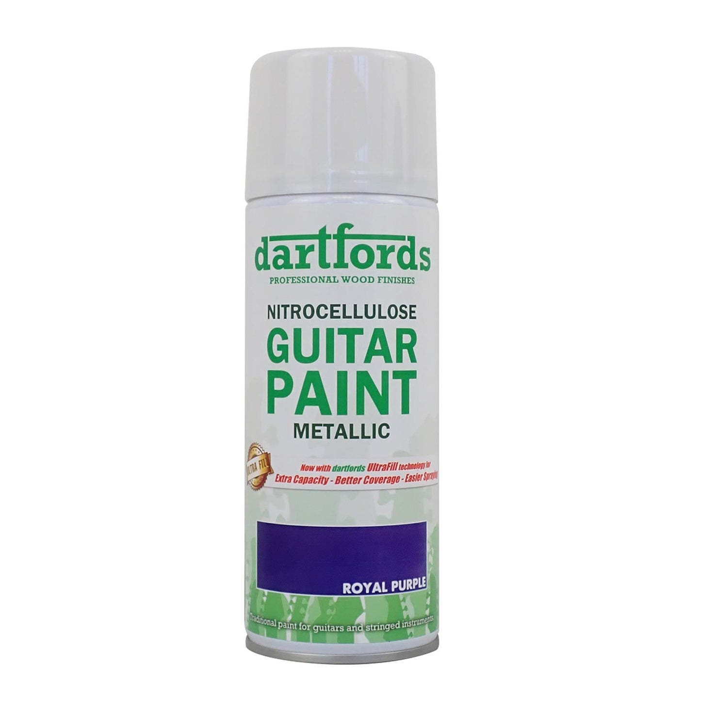 dartfords Royal Purple Metallic Nitrocellulose Guitar Paint - 400ml Aerosol