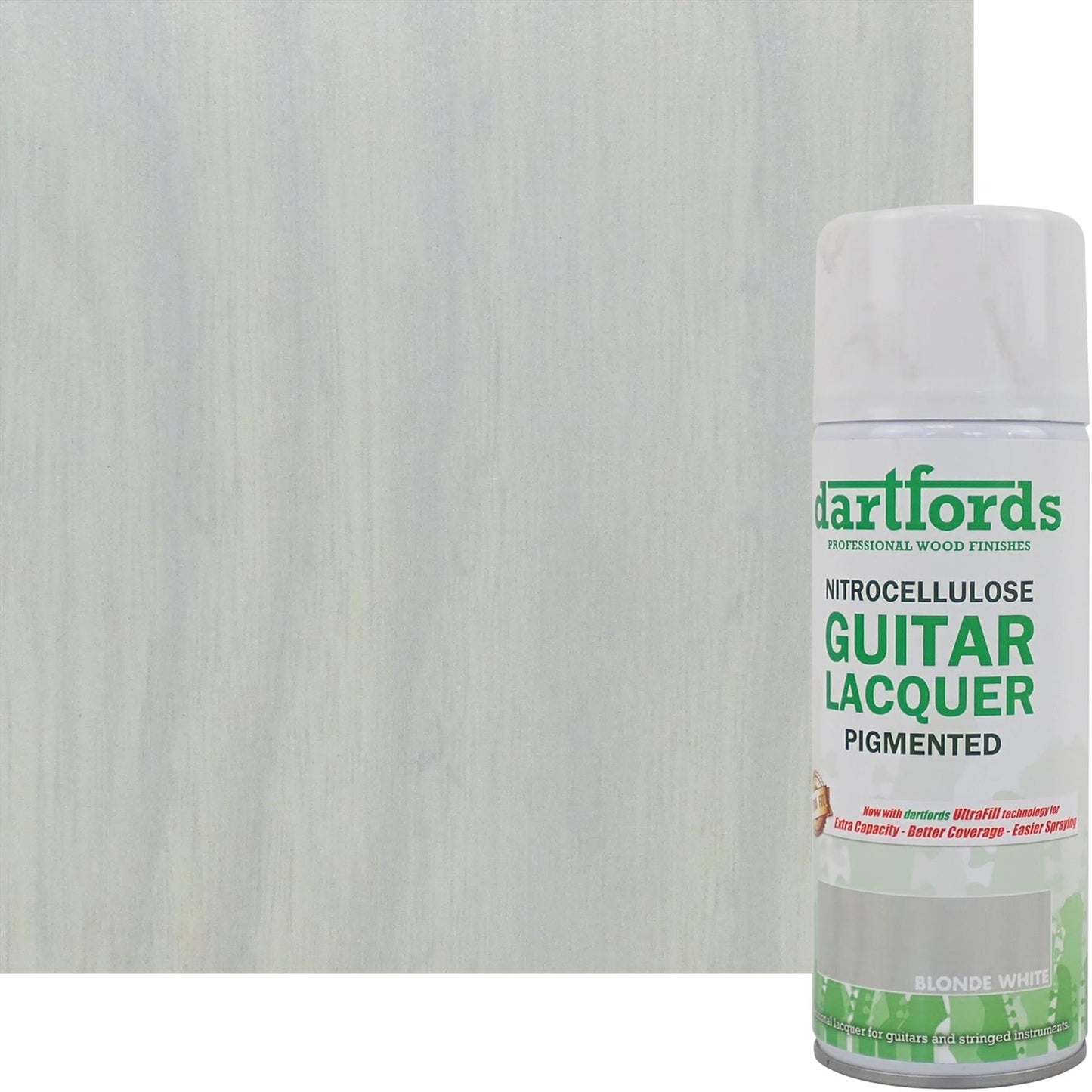 dartfords Blonde White Pigmented Nitrocellulose Guitar Lacquer - 400ml Aerosol